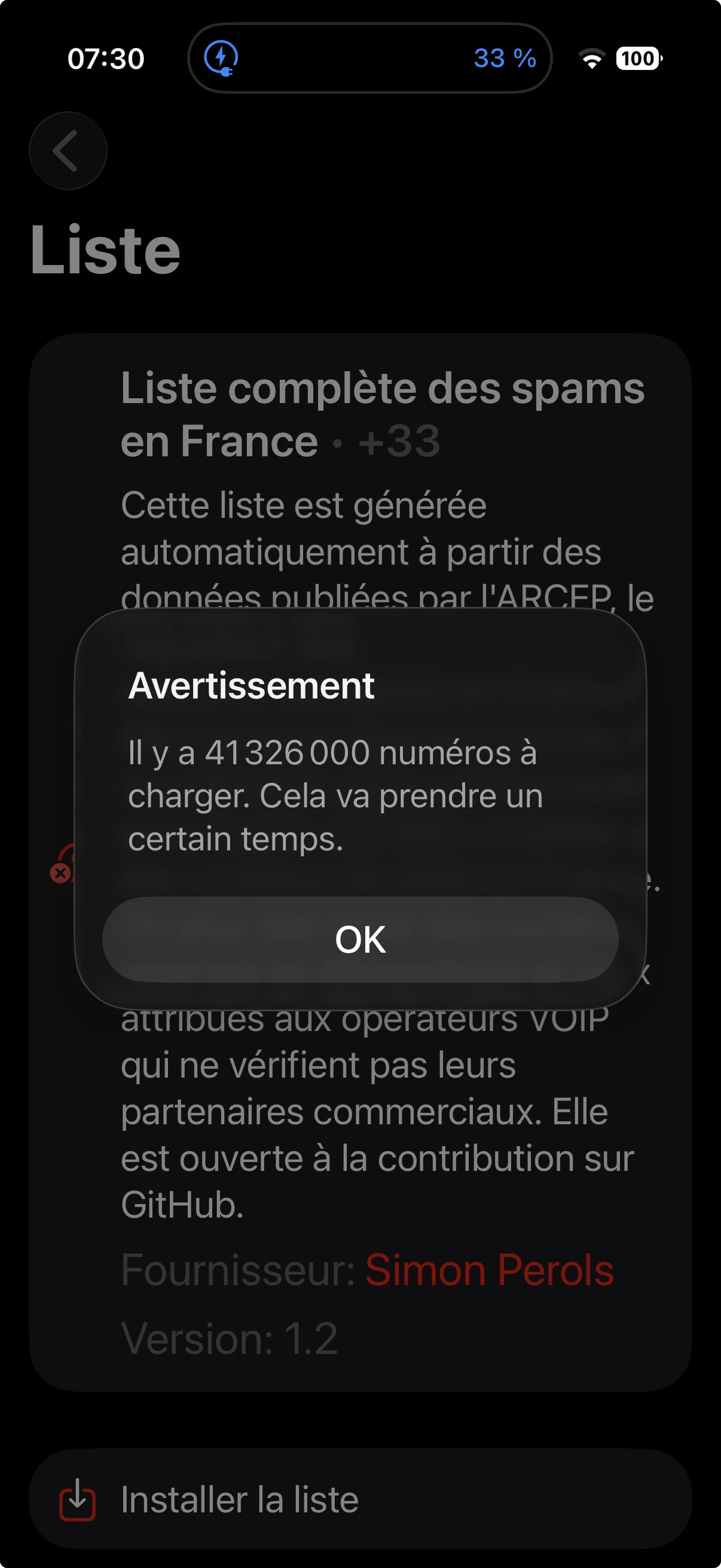 Validation OK apres installation Begone