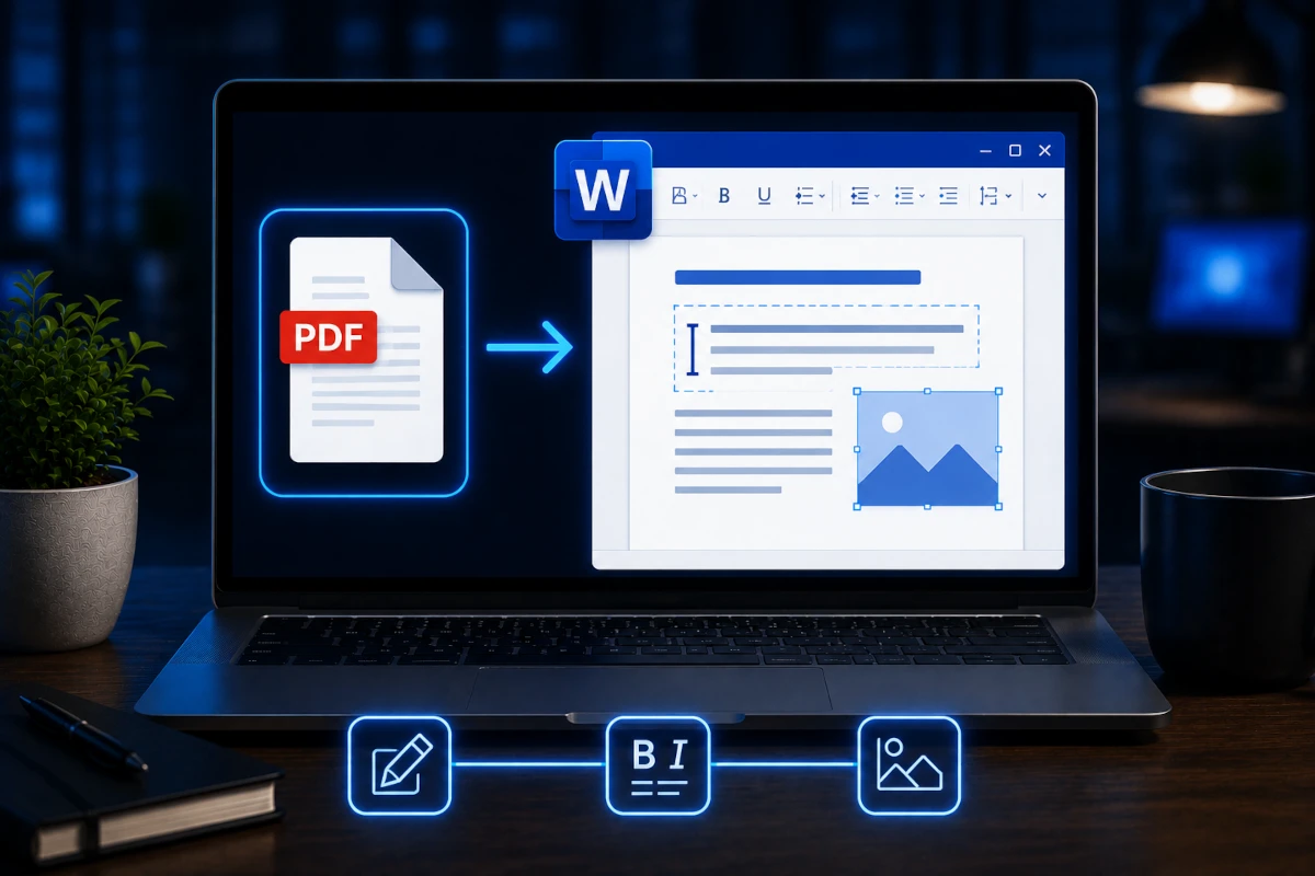 Modifier un fichier PDF avec Word