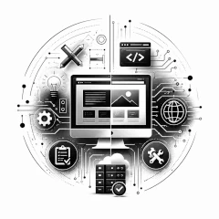 Illustration création de sites web vitrines